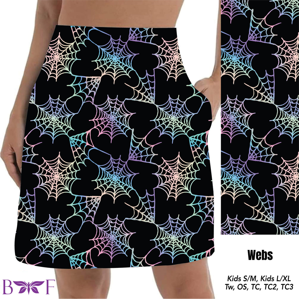 Webs skorts with pockets