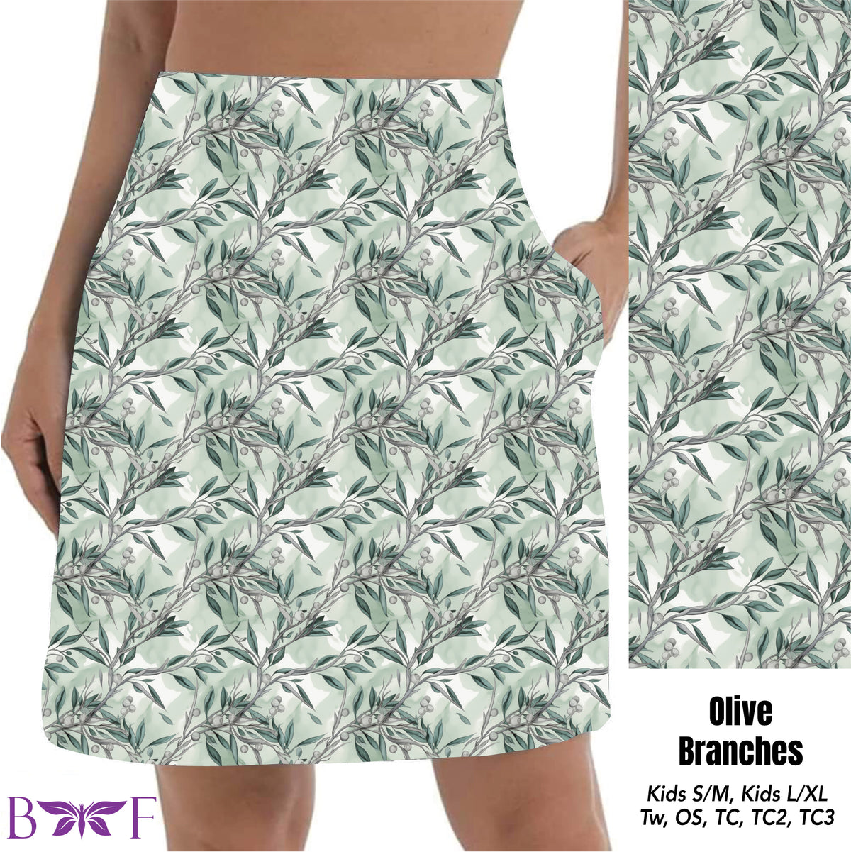 Olive Branches skort Tc2 only
