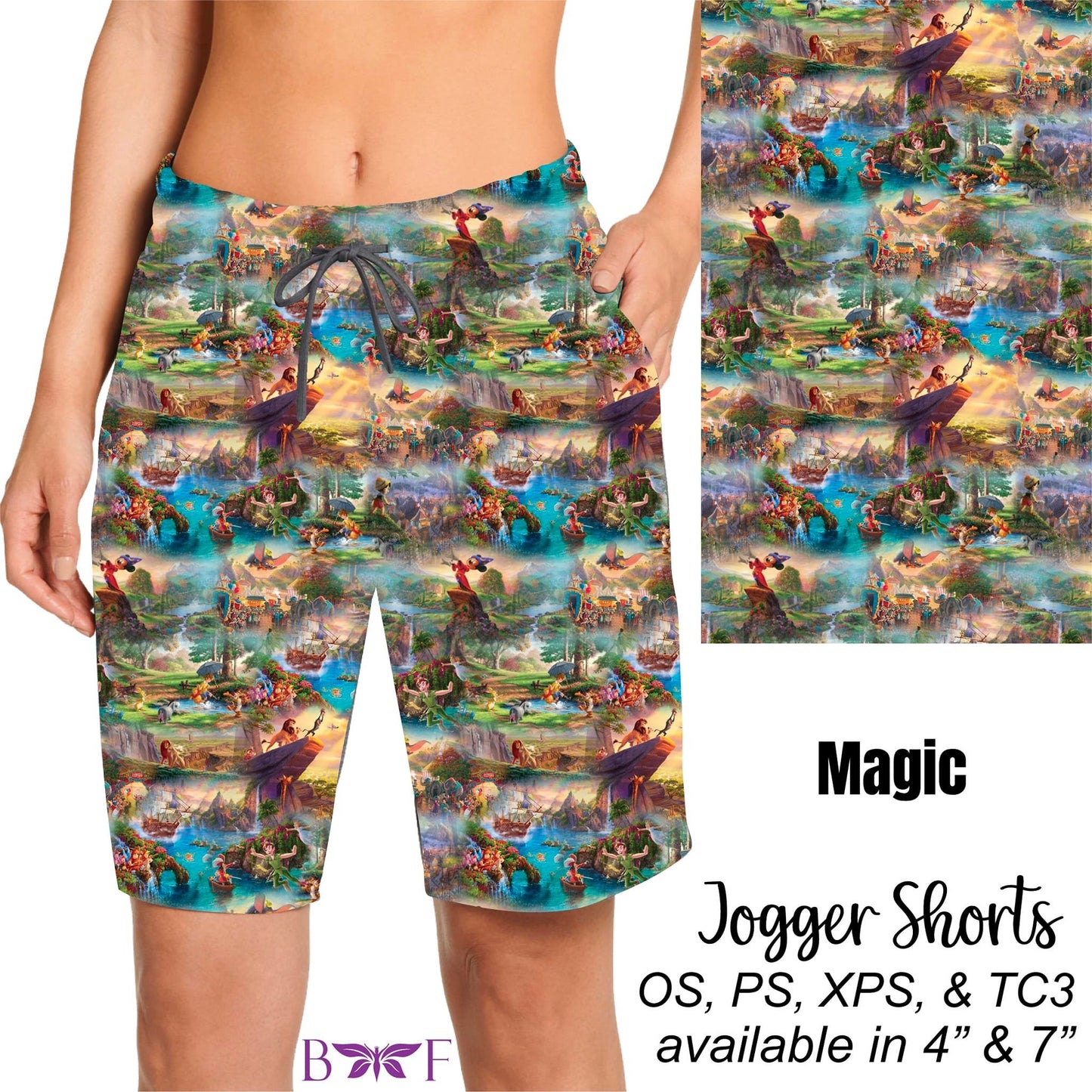 Magic plus size biker shorts with pockets
