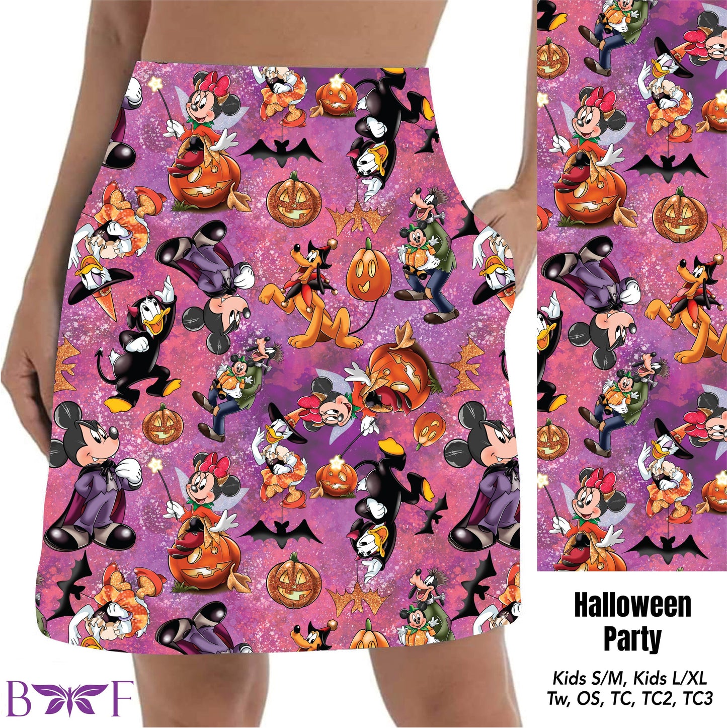 Halloween Party skorts with pockets