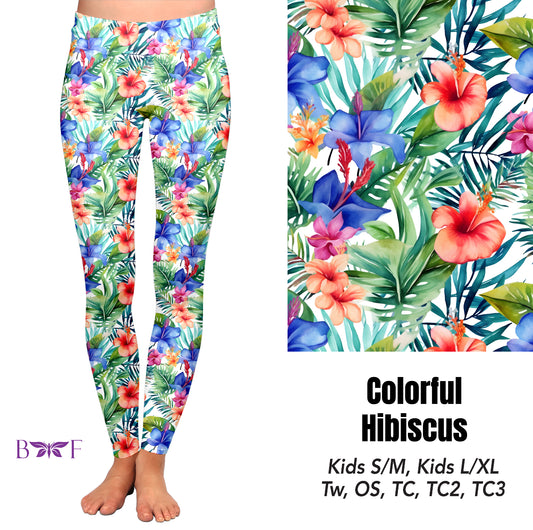 Colorful hibiscus preorder#0515