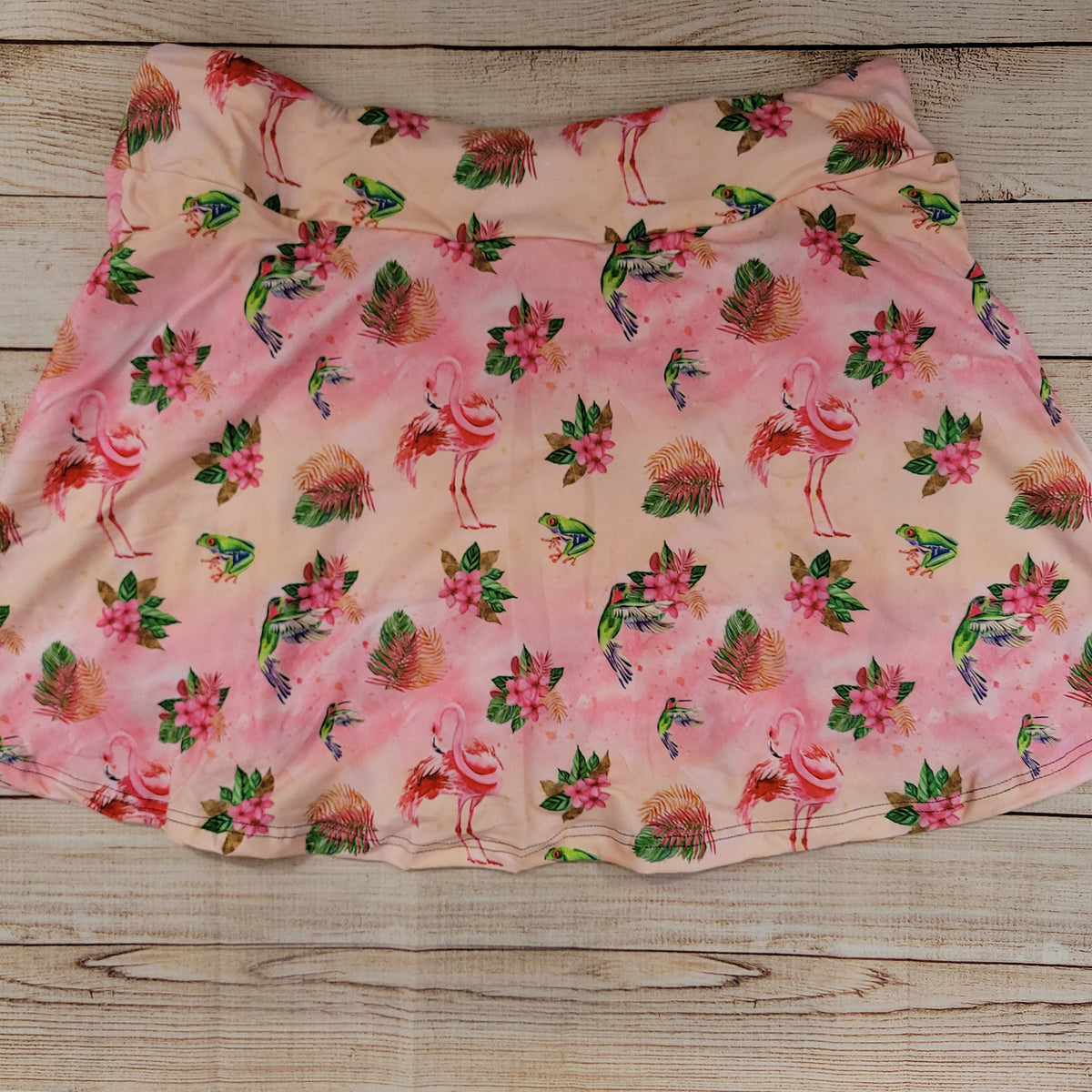 Fancy Flamingo Leggings, Skorts and jogger Shorts with pockets