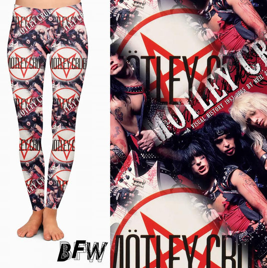 Motley Crue leggings, lounge pants, and joggers