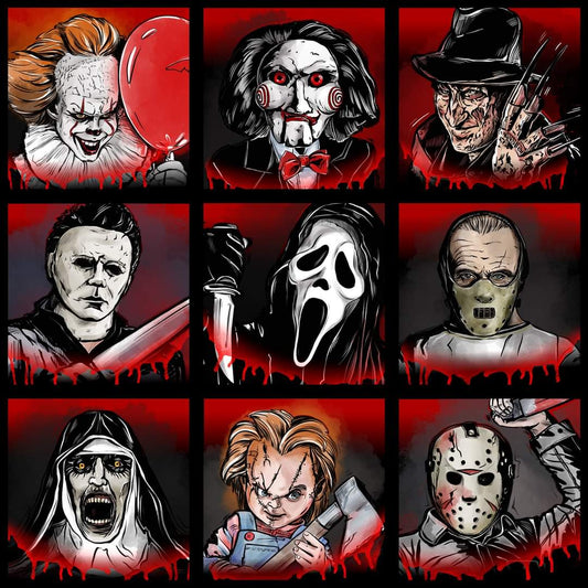 Horror friends leggings with pockets