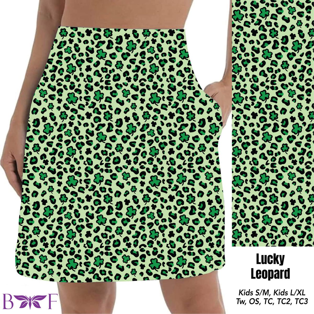 Lucky Leopard skorts with pockets