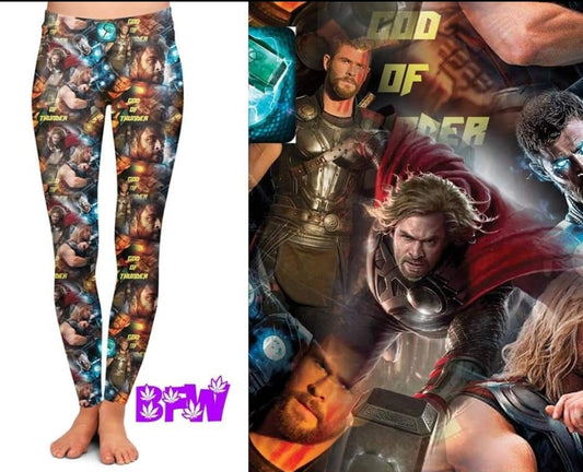 Thor leggings, joggers, and jogger shorts with pockets
