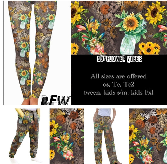 Sunflower Vibes Lounge Pants and Joggers with pockets