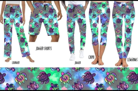 Sea Turtles #1 Lounge Pants and jogger shorts