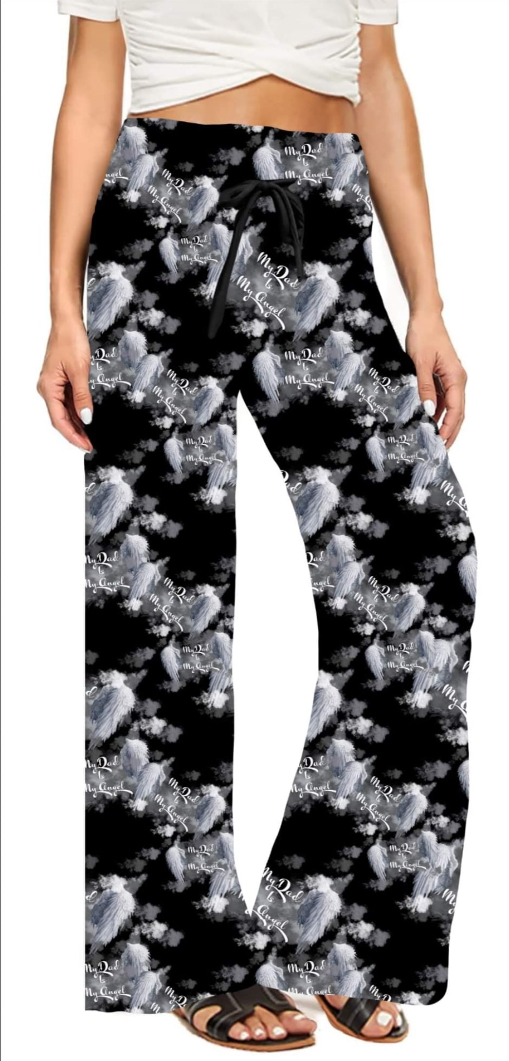 My Dad is My Angel leggings, capris, joggers, and loungers