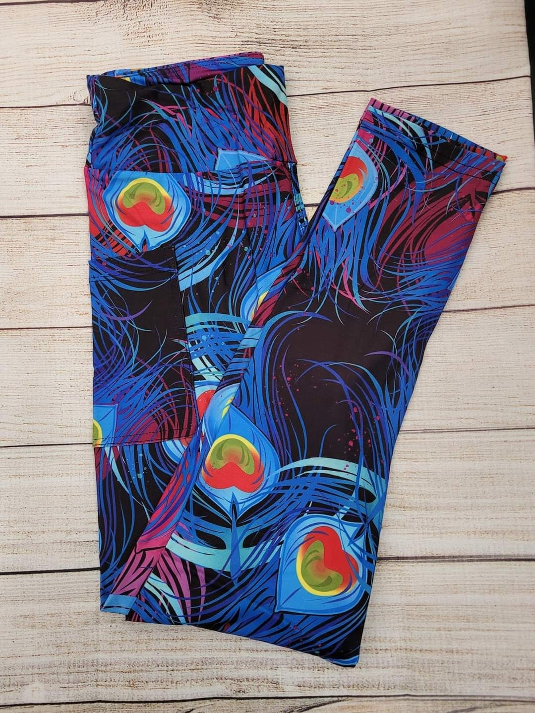 Peacock leggings and lounge pants