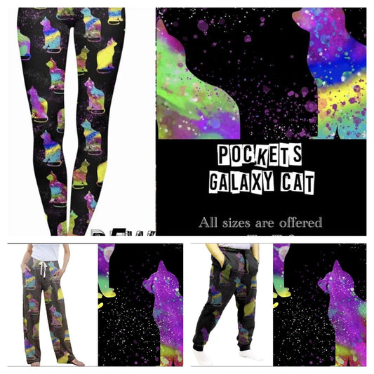 Galaxy Cat leggings and lounge pants
