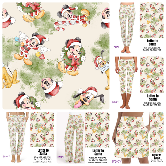 Letter to Santa leggings and lounge pants