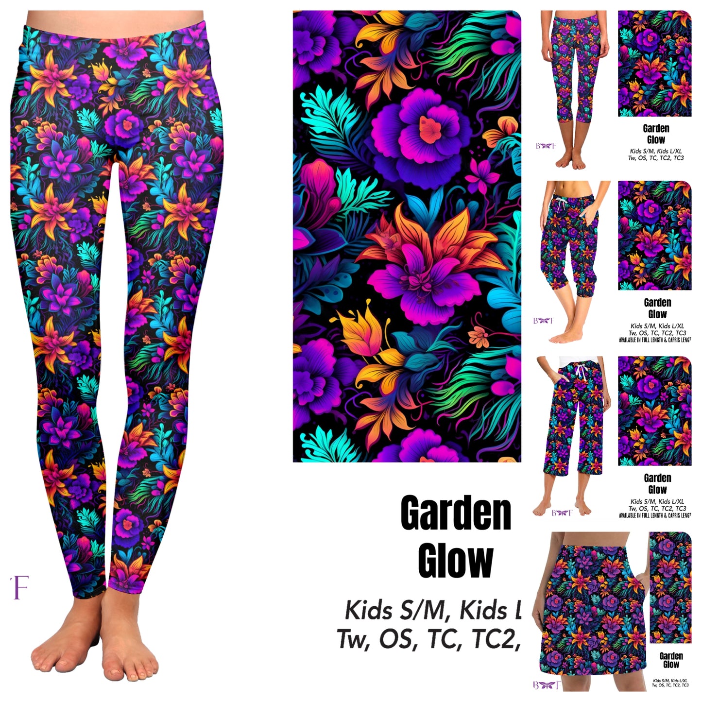 Garden Glow capris with pockets