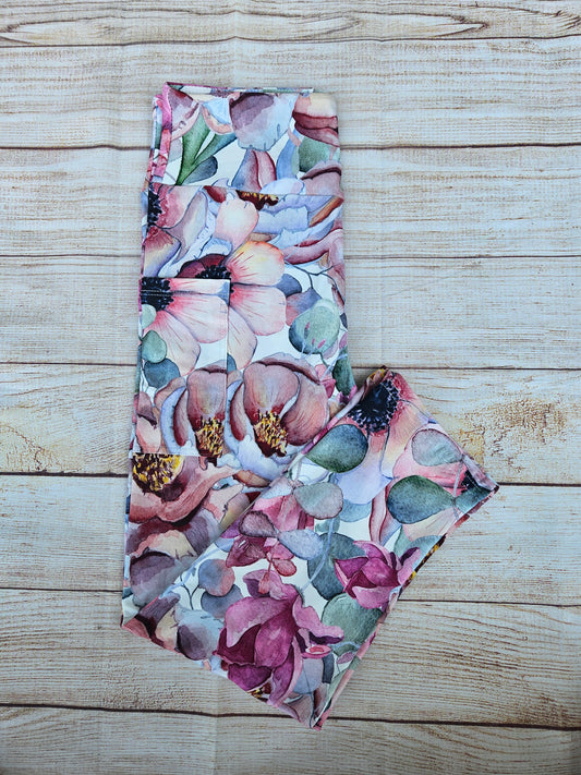 Spring Floral # 6 Capris with pockets