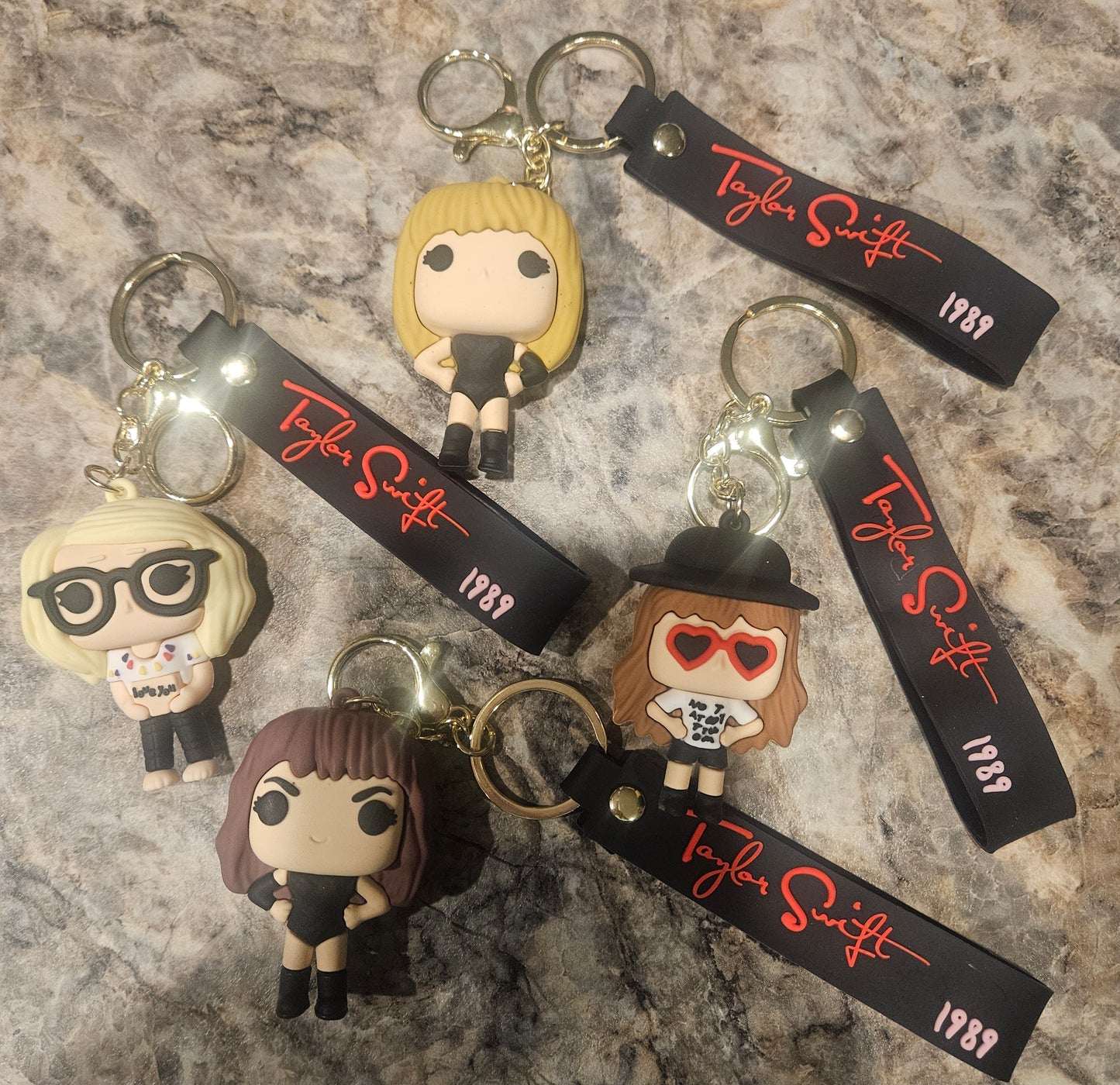 SWIFTIE keychains/book bag clips