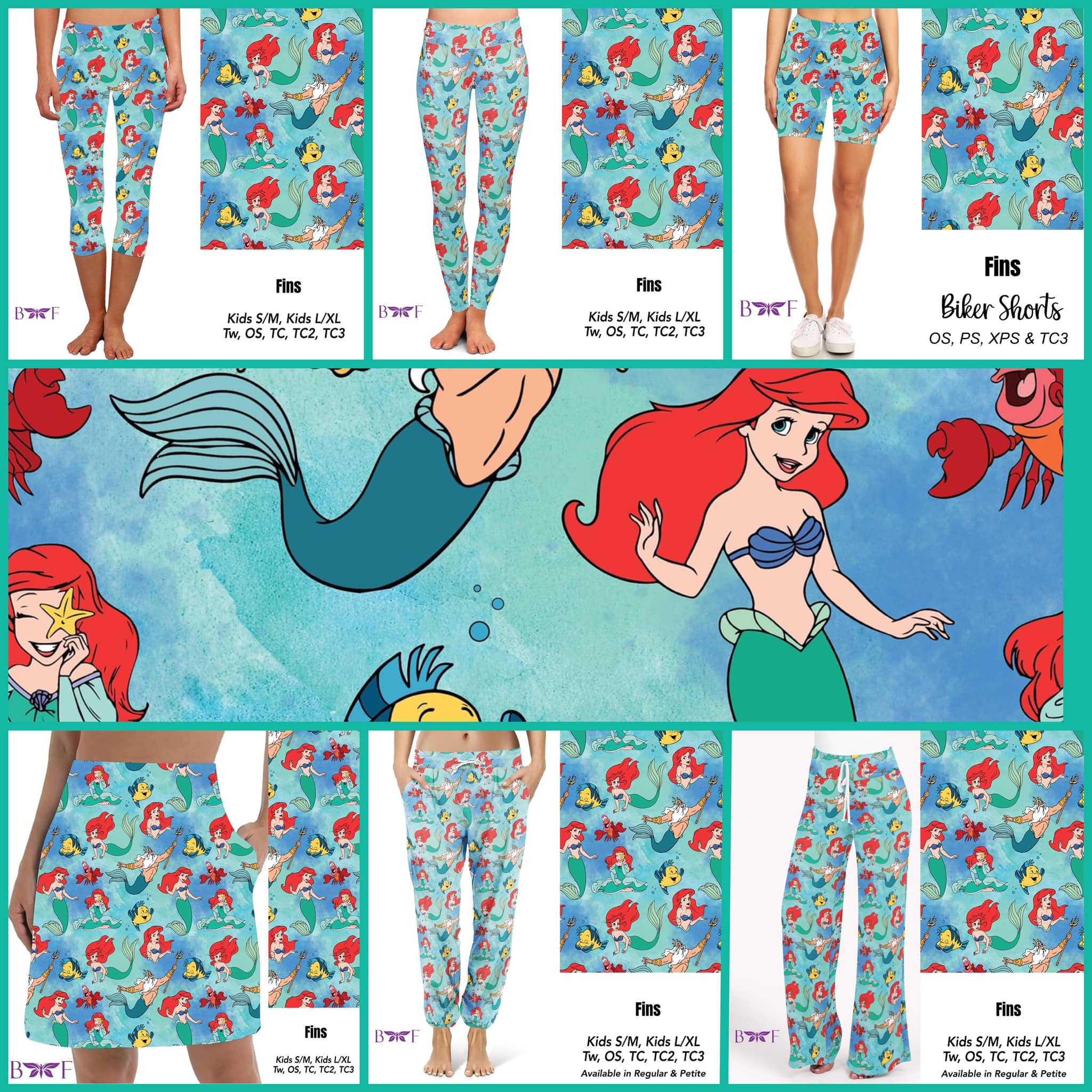Fins Leggings and Capris with pockets