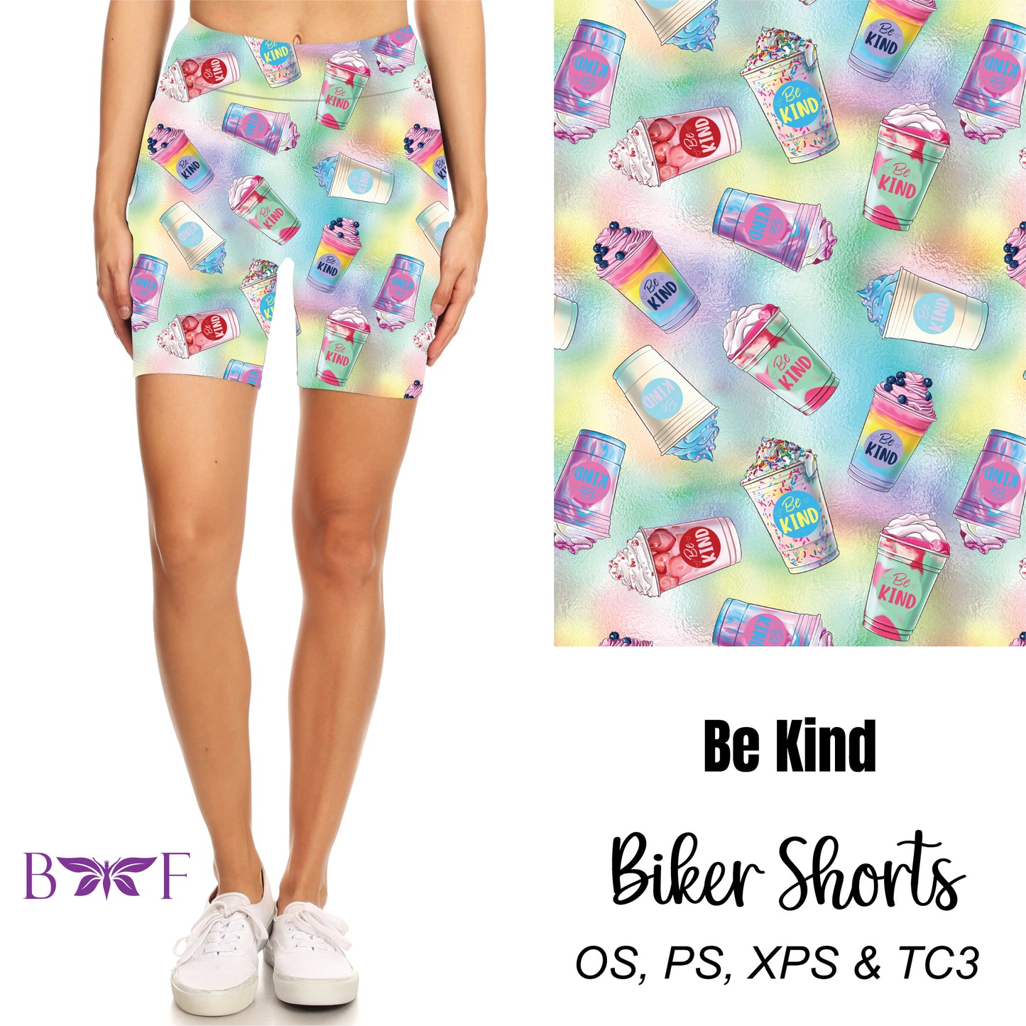 Be Kind biker shorts with pockets