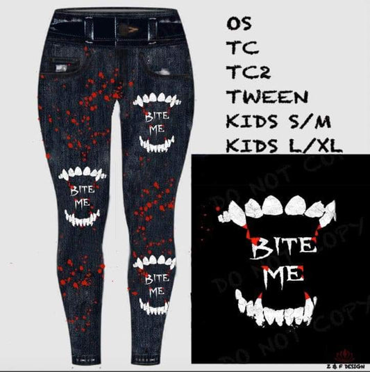 Bite me leggings and capris with pockets