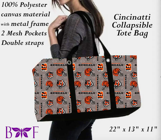 Cincinnati tote with 2 mesh pockets