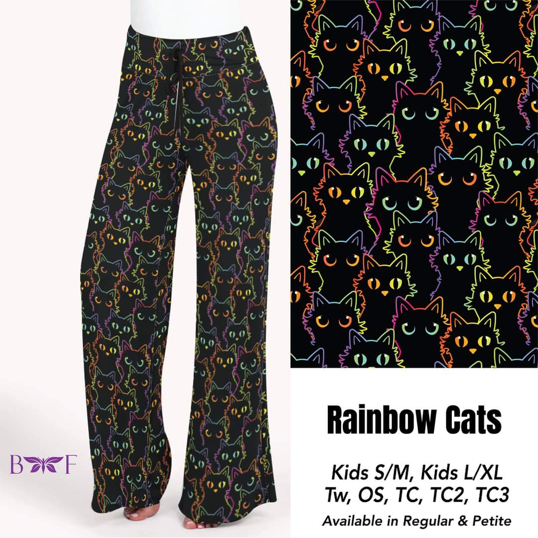 Rainbow Cats Capris, and Biker Shorts with pockets