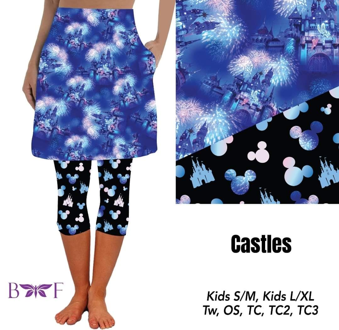 Castles Skirted Capris