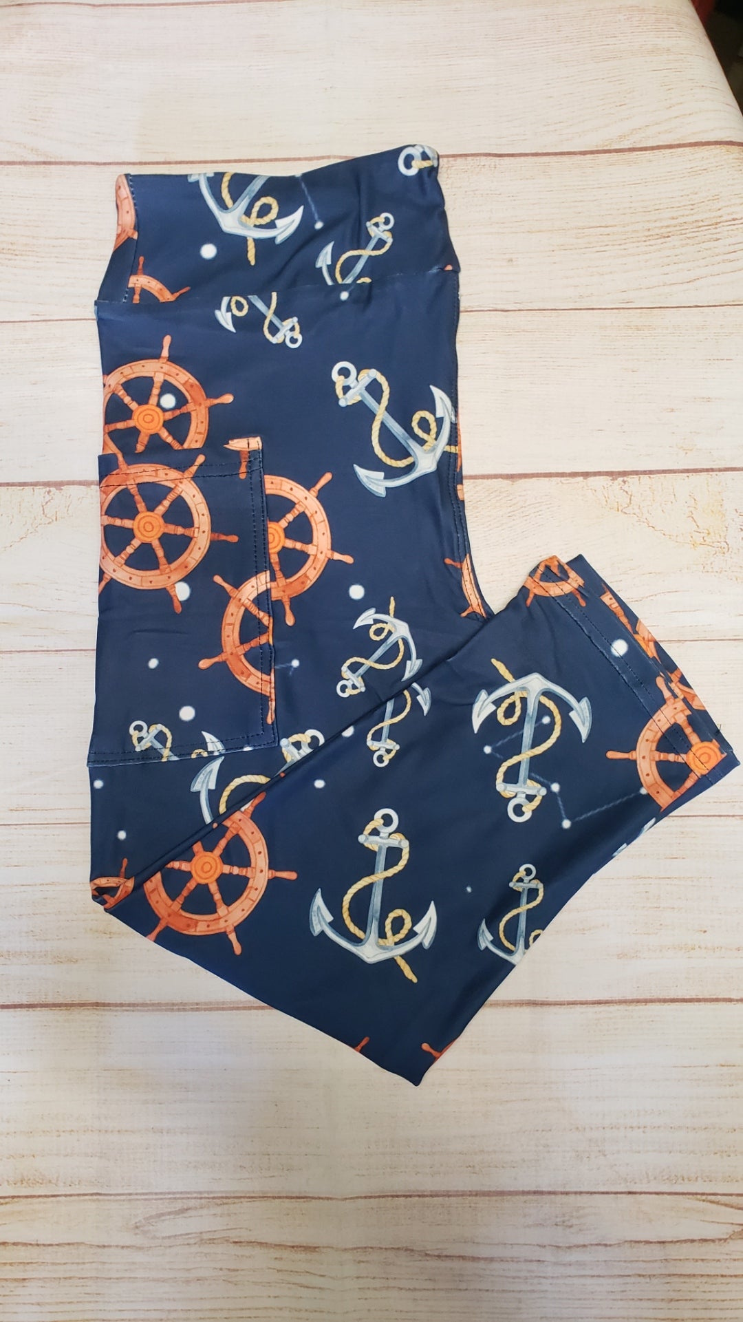 Rudder and Anchor capris with pockets