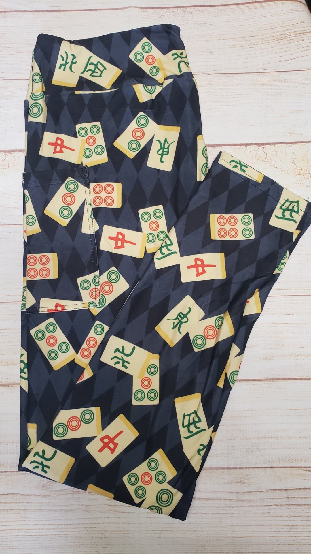 MahJong Tiles leggings and skorts with pockets *NEW*