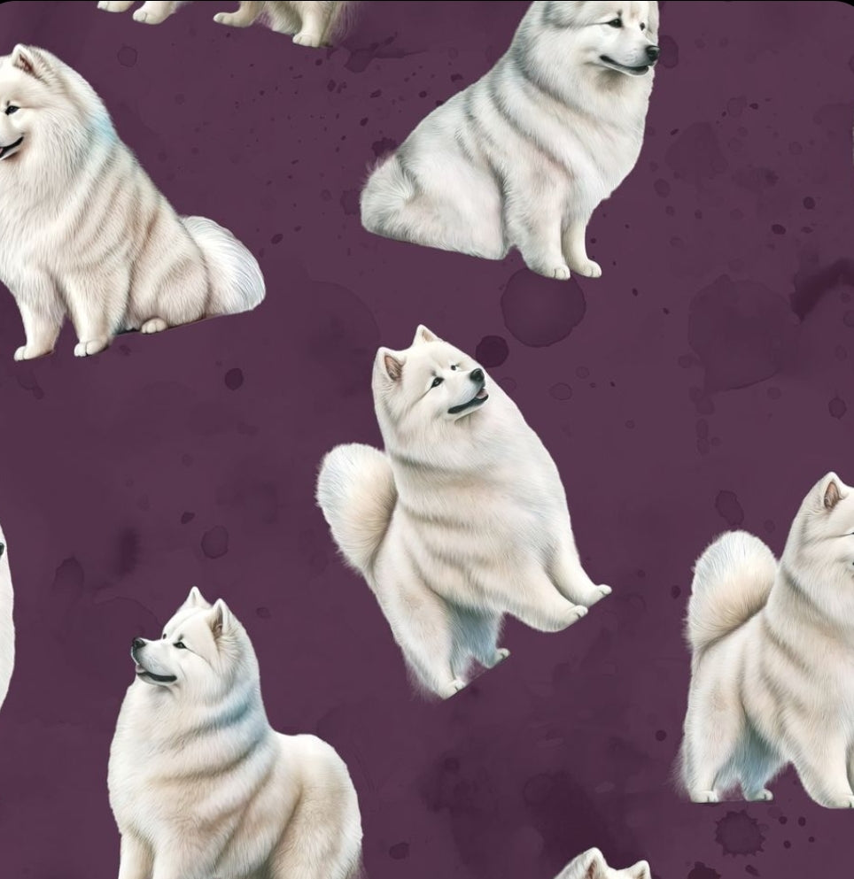 Samoyed Dogs leggings, capris, joggers and loungers