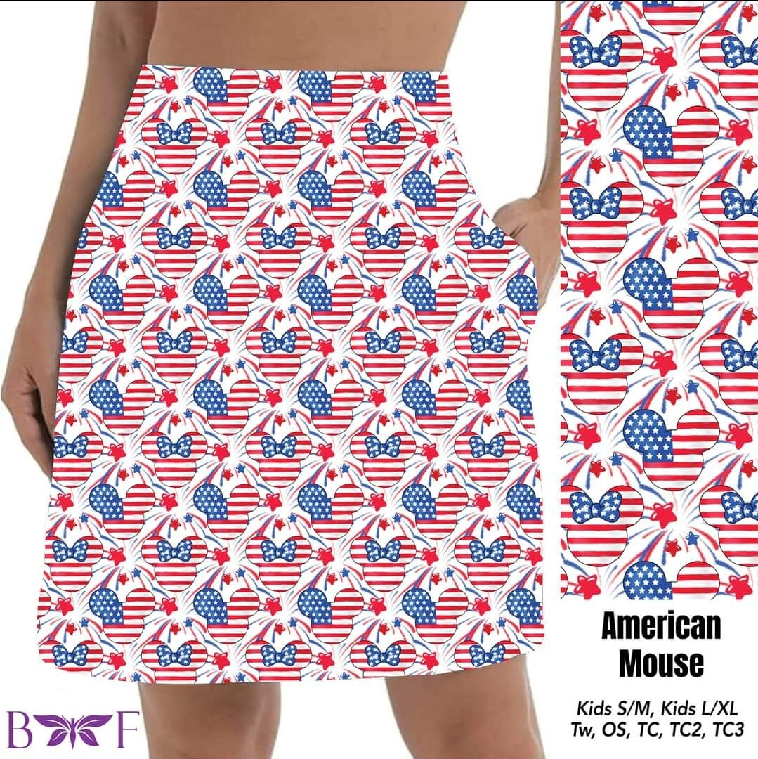 American Mouse Skort