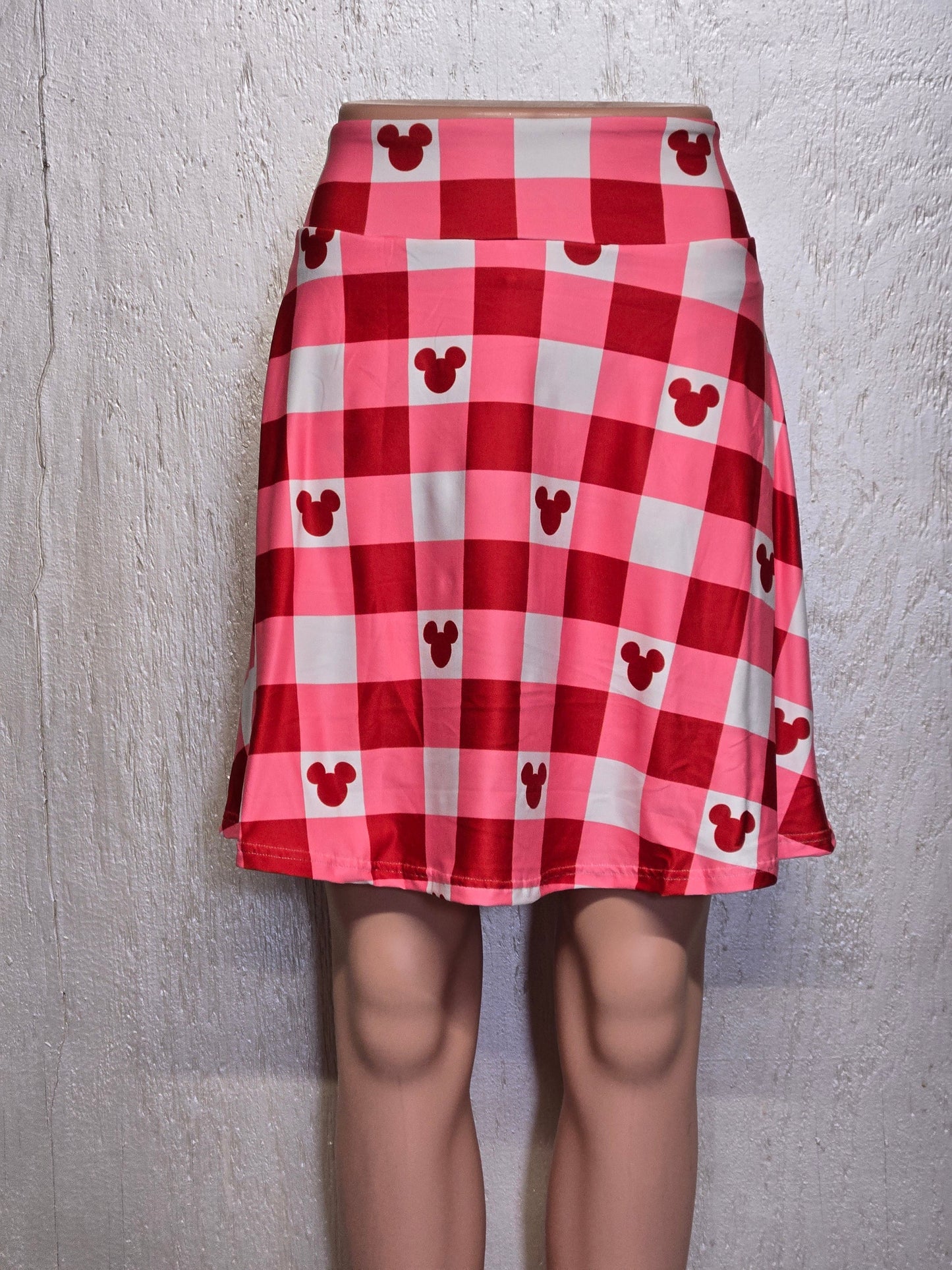 Valentine Plaid Mouse skorts and capris with pockets