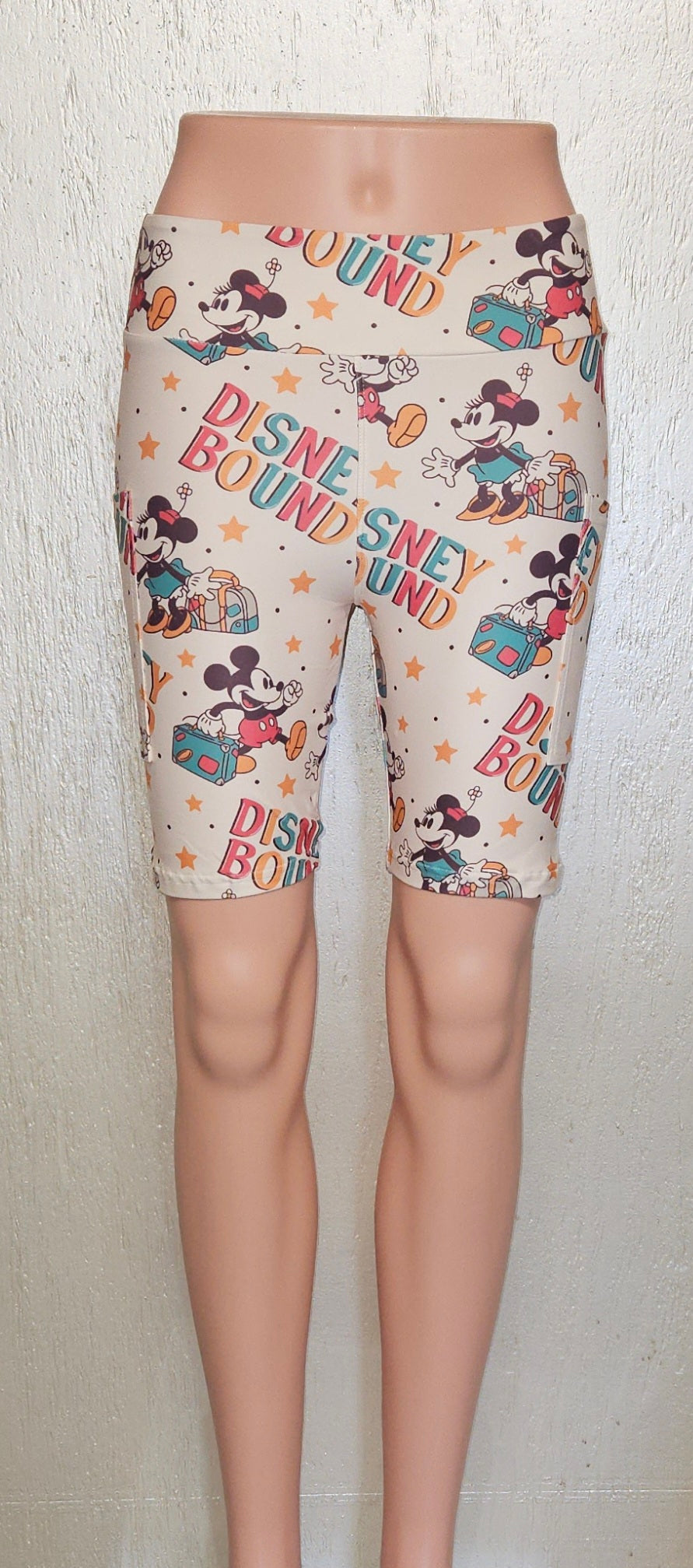 Mouse Bound leggings, capris and bike shorts with pockets