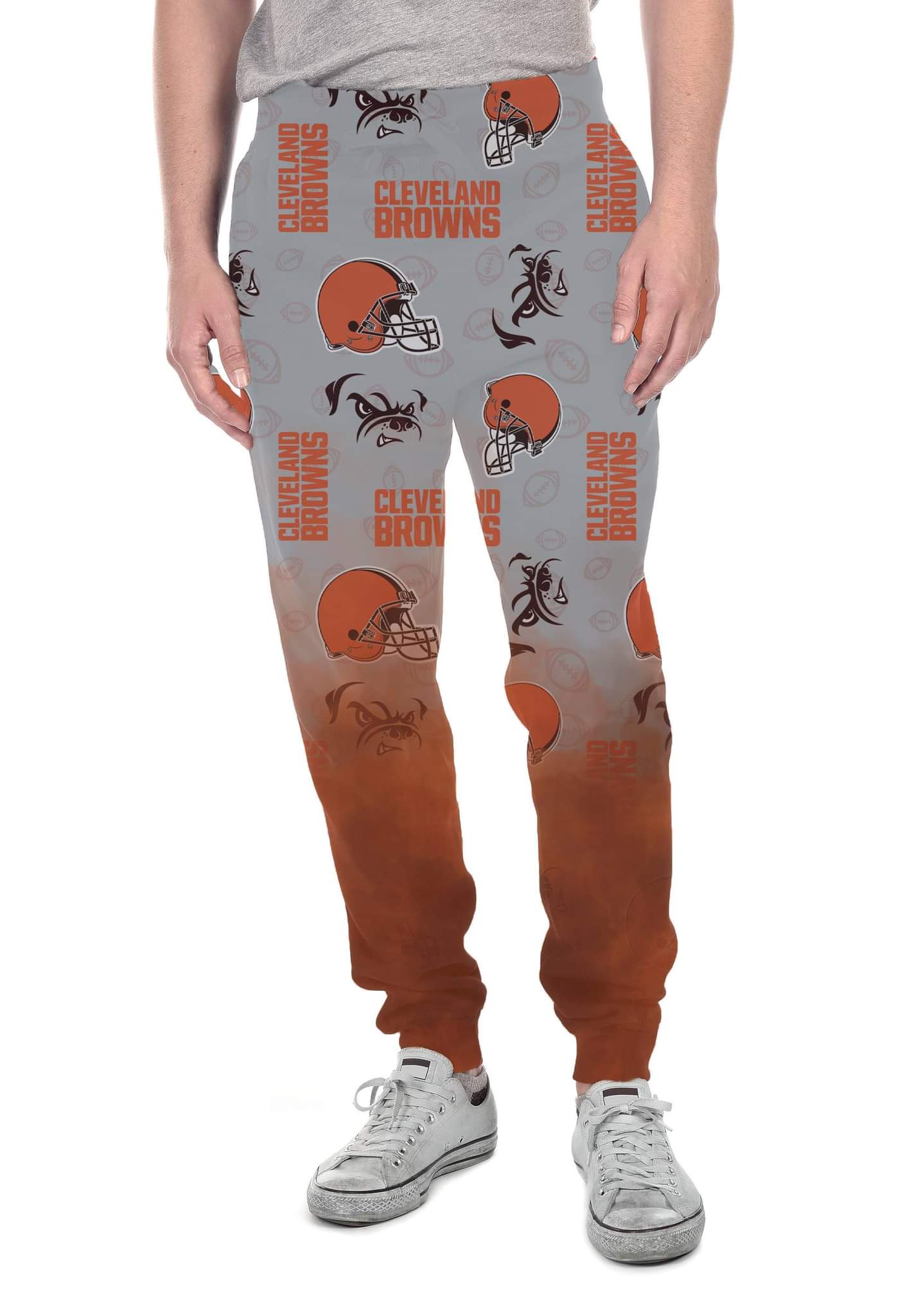 Cleveland Football smoke print leggings with pockets