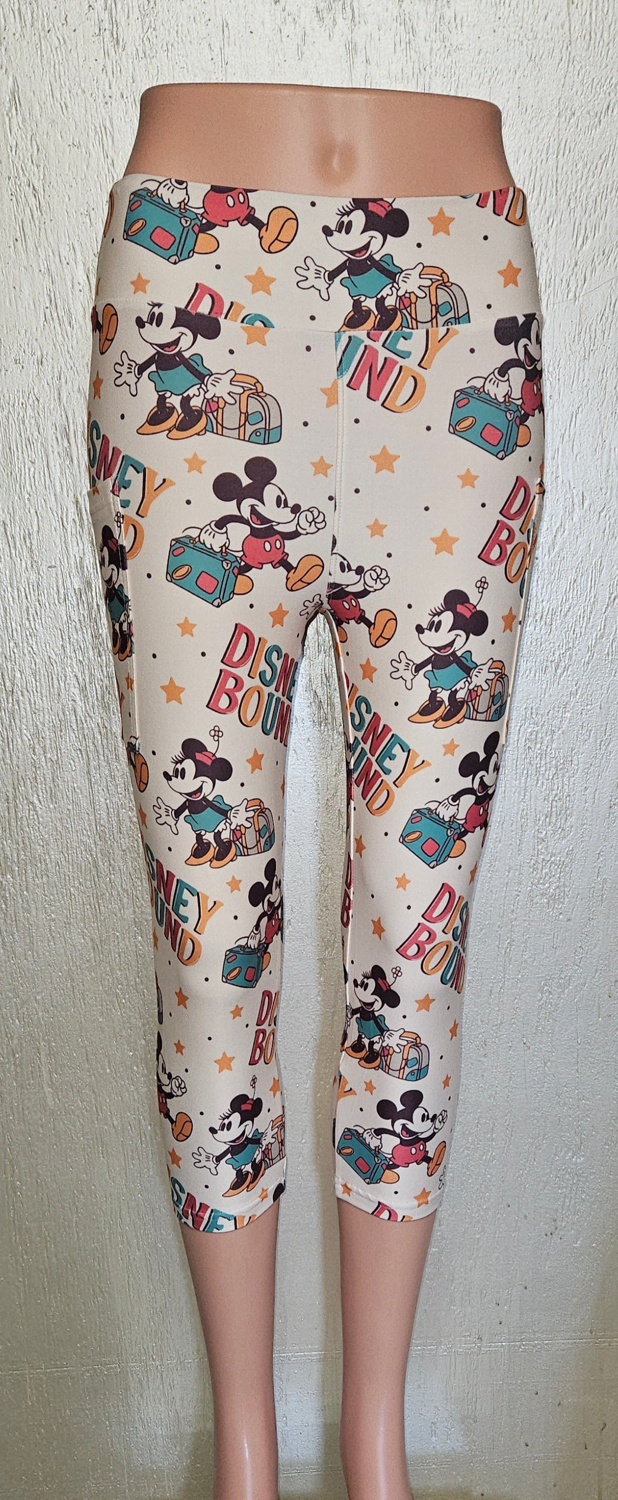 Mouse Bound leggings, capris and bike shorts with pockets