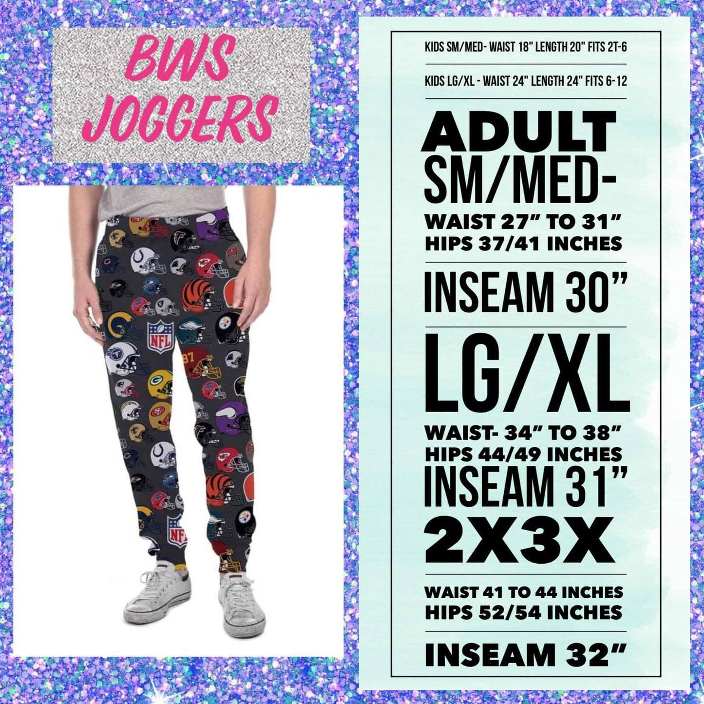 Green Bay Football smoke print leggings with pockets and kids joggers