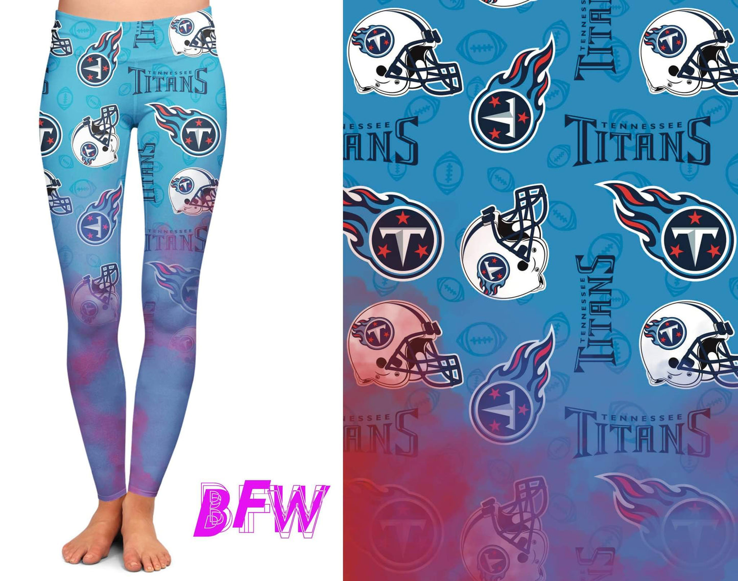 Tennesse Football smoke print leggings with pockets