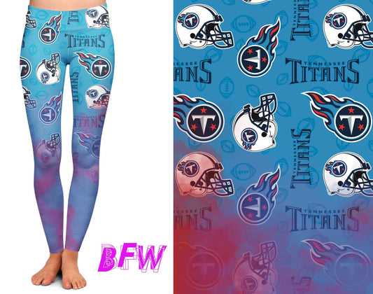 Tennesse Football smoke print leggings with pockets