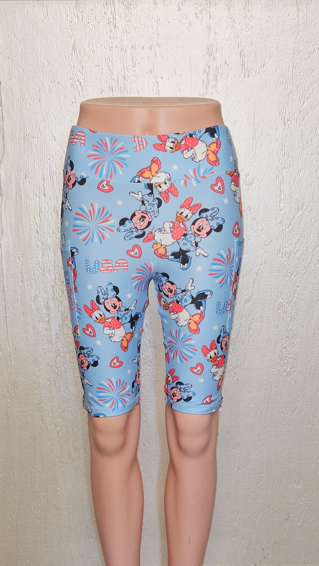 Cheer for the USA capris and bike shorts