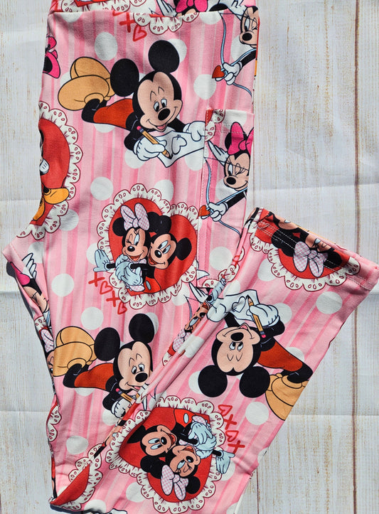 Mouse Love leggings and skorts with pockets