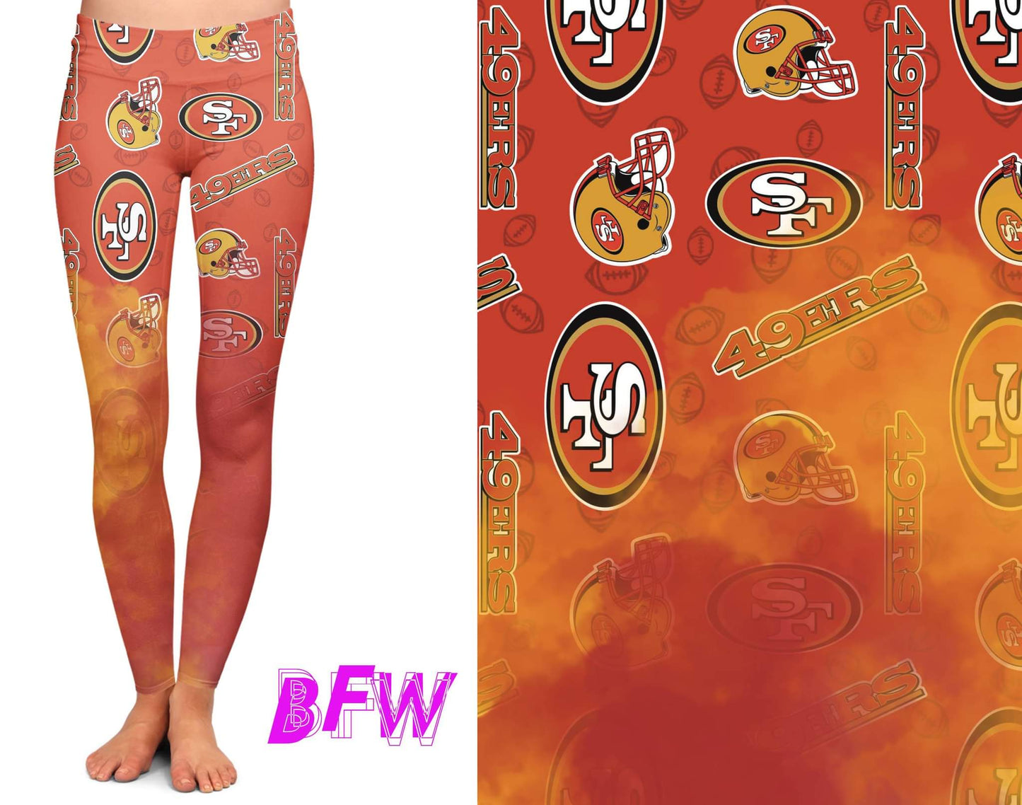 San Fransico Football smoke print leggings and Unisex Joggers