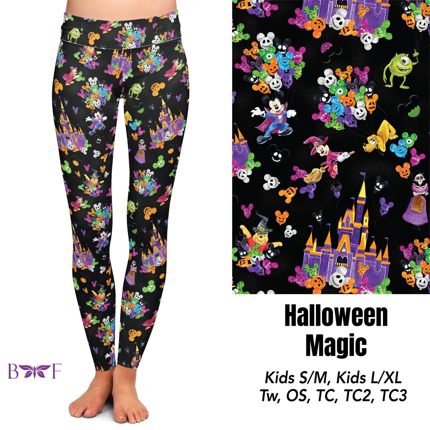 Halloween Magic Capris,skorts,leggings, and bike shorts with pockets