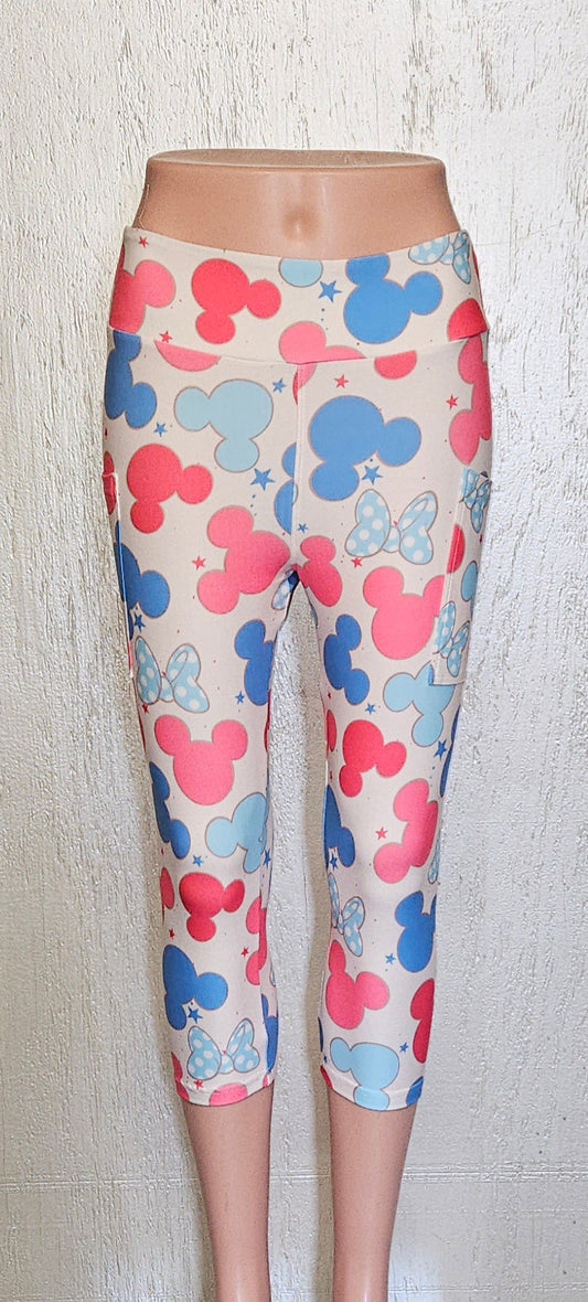 Ears and Bows capris with pockets