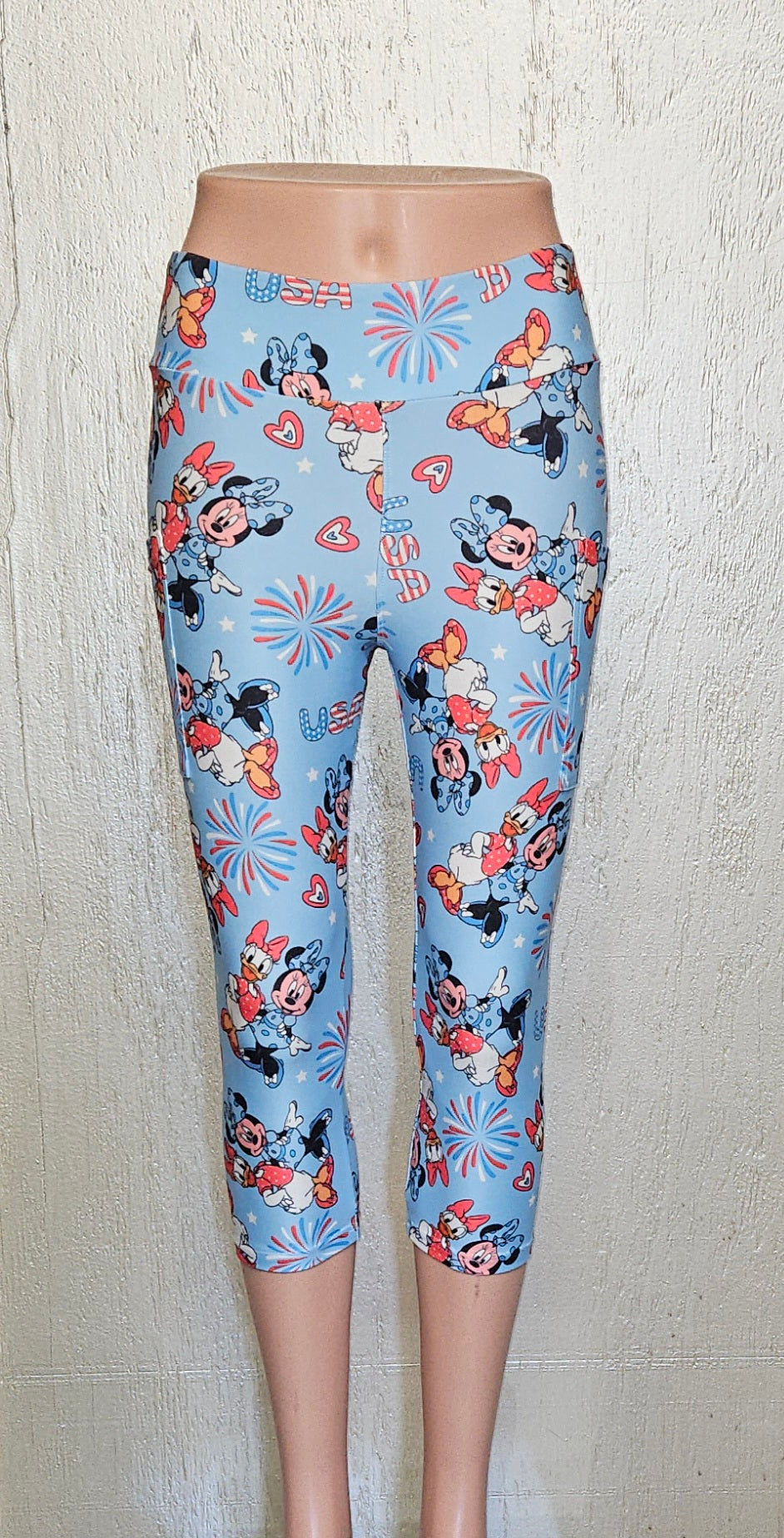 Cheer for the USA capris and bike shorts