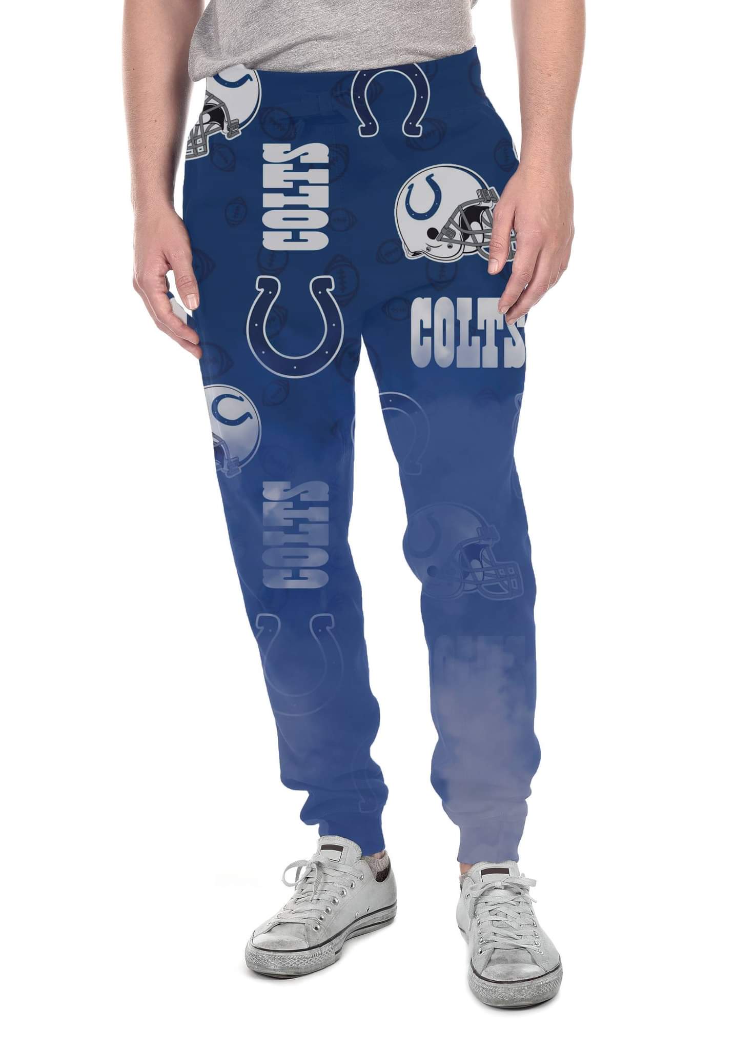Indianapolis Football smoke print leggings with pockets