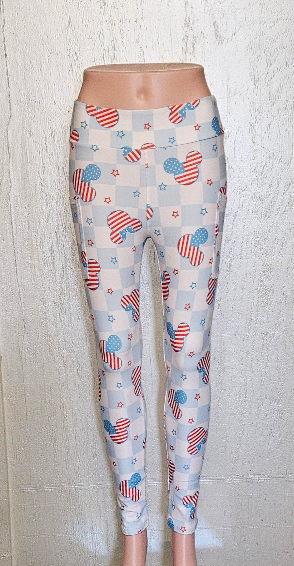 Flag Ears leggings, capris, and bike shorts with pockets