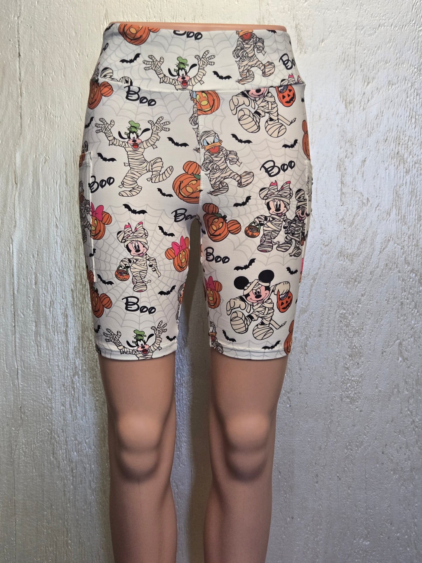 Mummy Friends leggings and biker shorts with pockets
