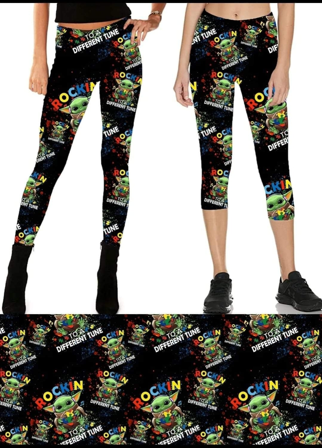 Rockin' leggings and  jogger shorts with pockets