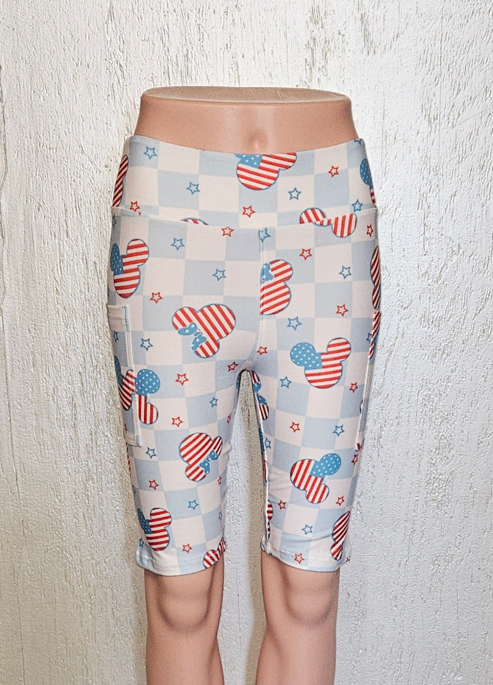 Flag Ears leggings, capris, and bike shorts with pockets