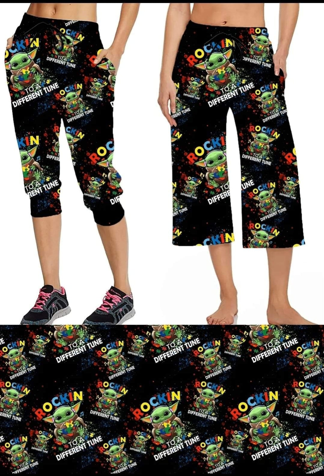 Rockin' leggings and  jogger shorts with pockets