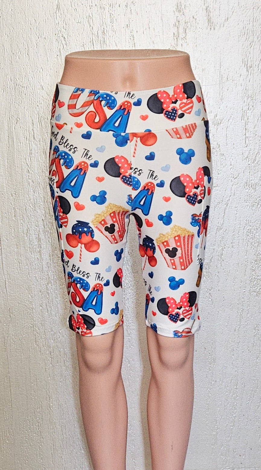 God Bless the USA capris, skorts, and bike shorts with pockets