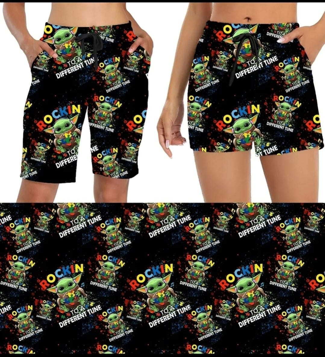 Rockin' leggings and  jogger shorts with pockets
